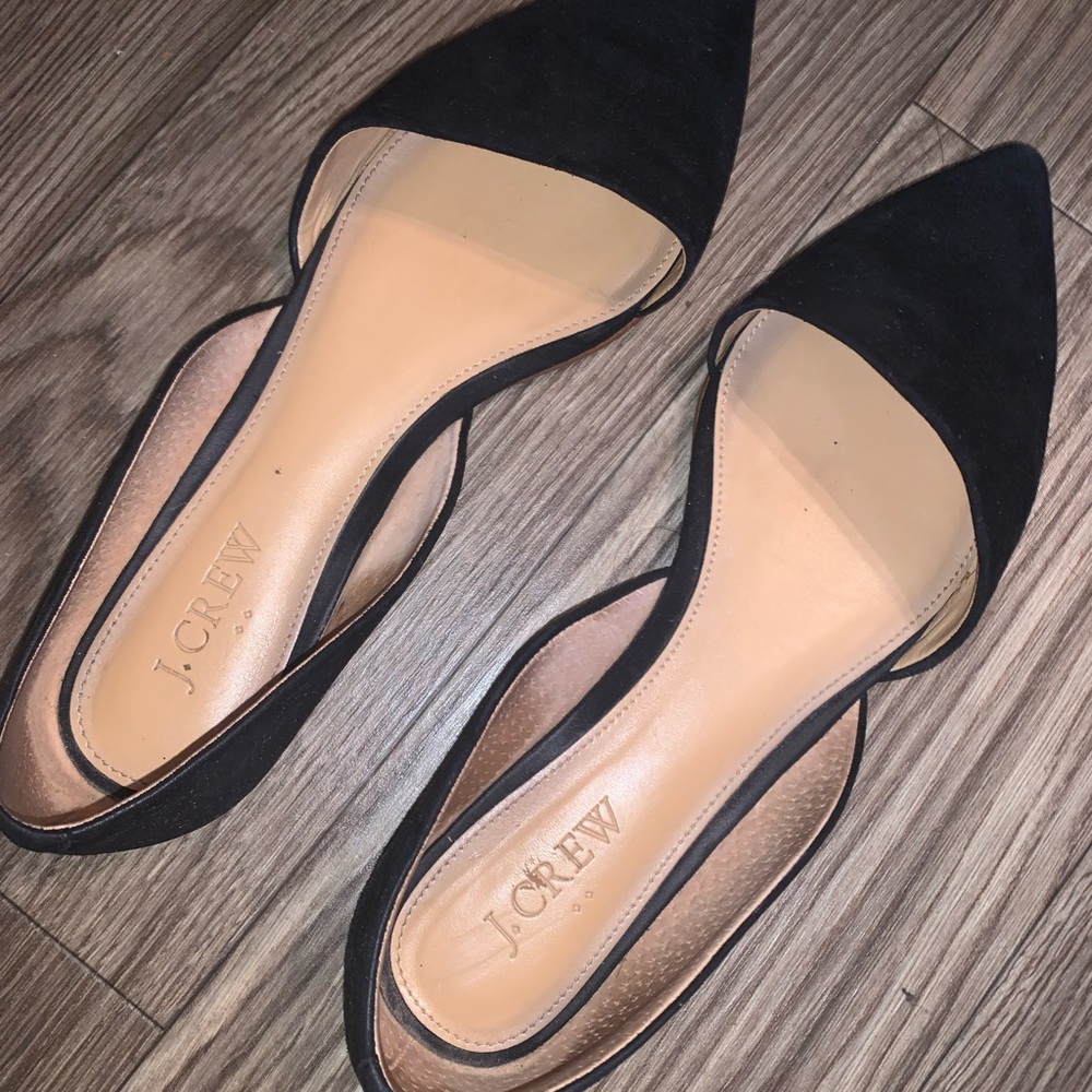 J.Crew black flats; Size 7 1/2